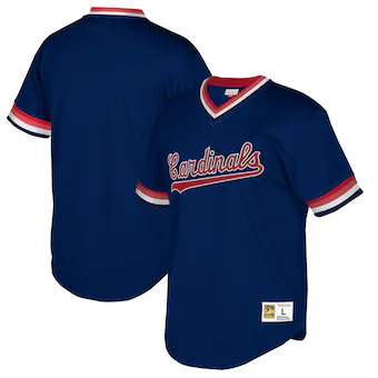 mens mitchell and ness navy st louis cardinals big and tall